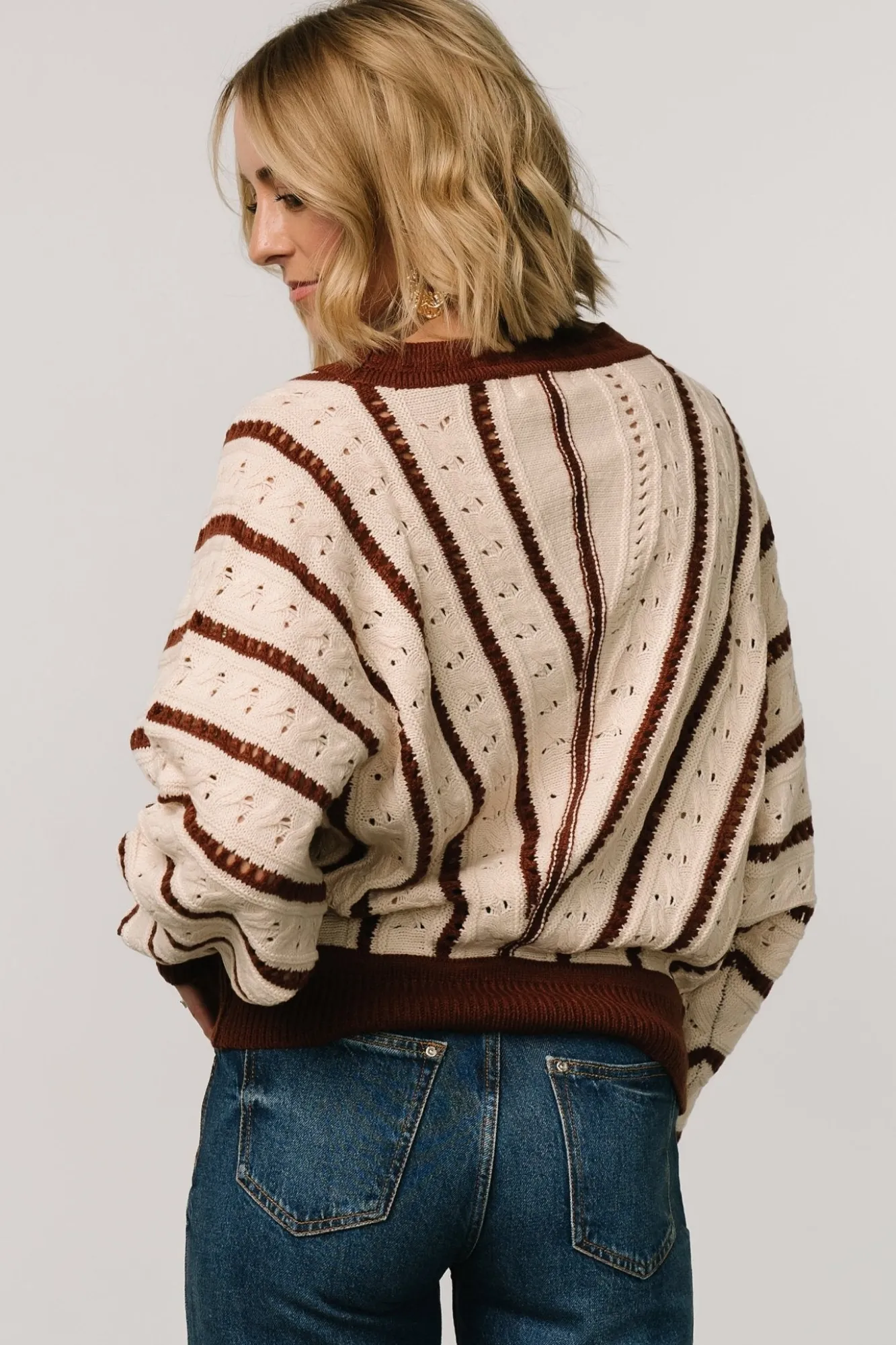 Baltic Born Paola Pointelle Sweater | Cream + Copper