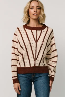 Baltic Born Paola Pointelle Sweater | Cream + Copper