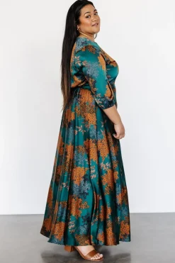 Baltic Born Paula Satin Maxi Dress | Jade Multi