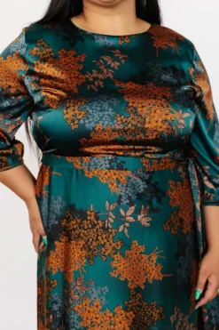 Baltic Born Paula Satin Maxi Dress | Jade Multi