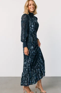 Baltic Born Penelope Velvet Maxi Dress | Midnight Blue