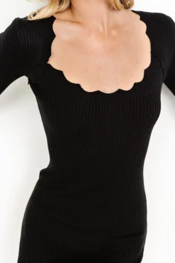 Baltic Born Percy Scalloped Midi Dress |