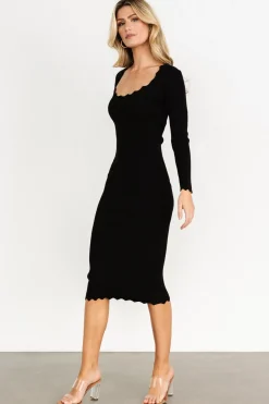 Baltic Born Percy Scalloped Midi Dress |