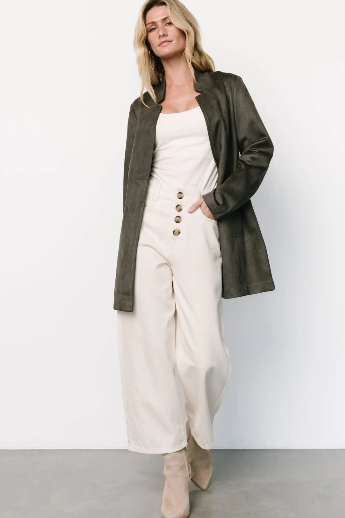 Baltic Born Queenie Faux Suede Jacket |