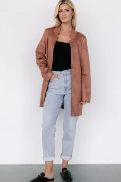 Baltic Born Queenie Faux Suede Jacket | Dusty Clove