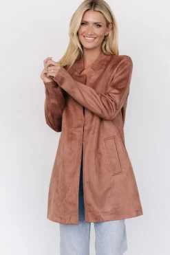 Baltic Born Queenie Faux Suede Jacket | Dusty Clove