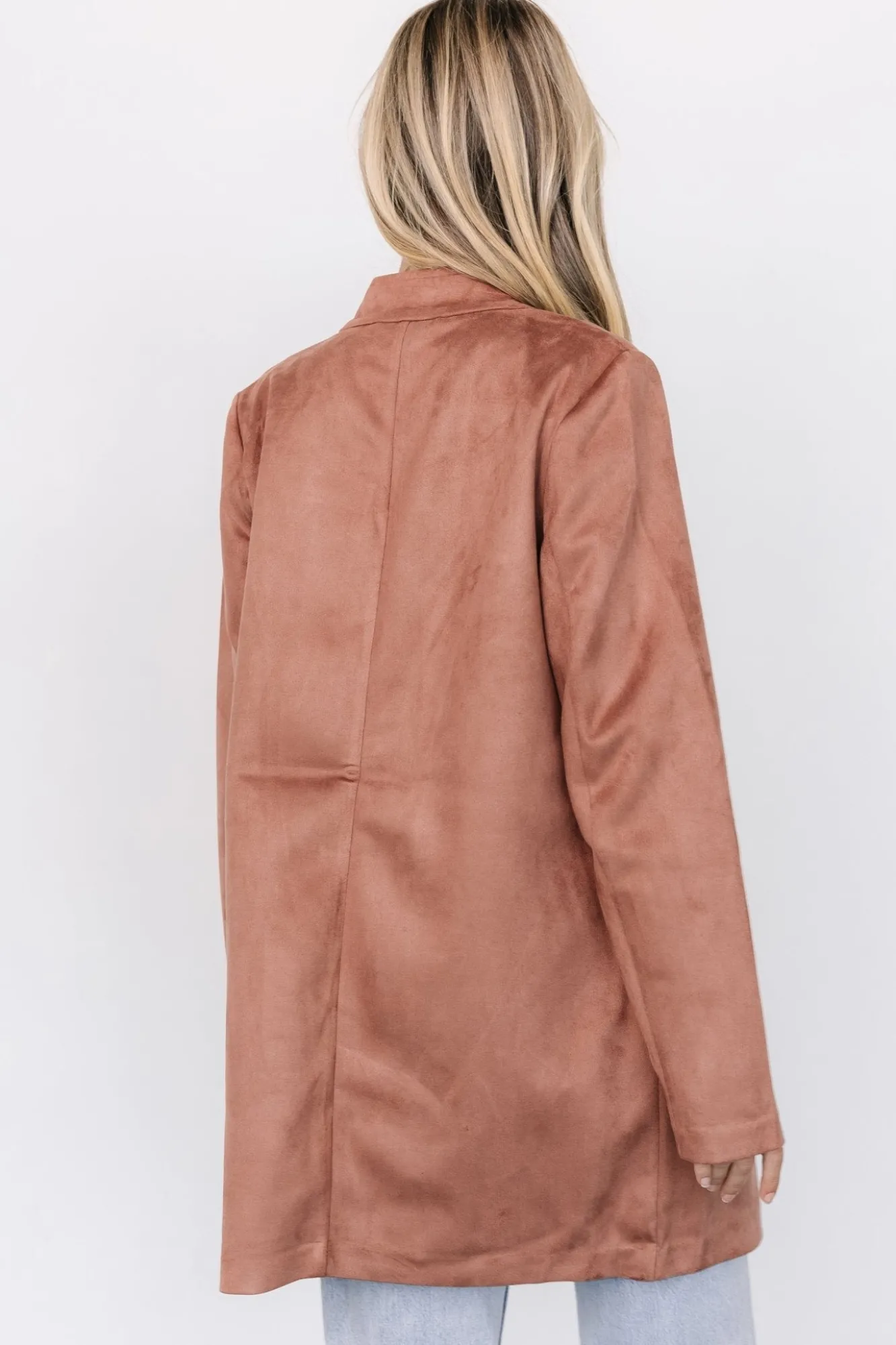Baltic Born Queenie Faux Suede Jacket | Dusty Clove