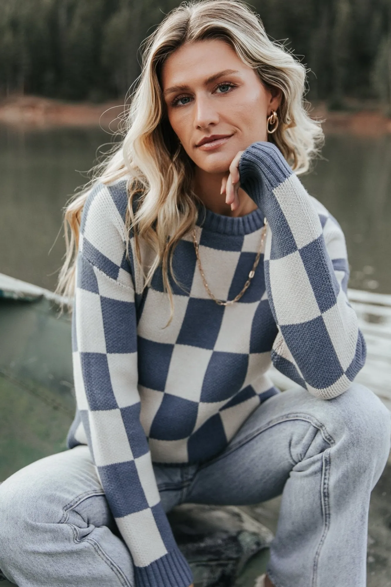 Baltic Born Quincy Checkered Sweater |