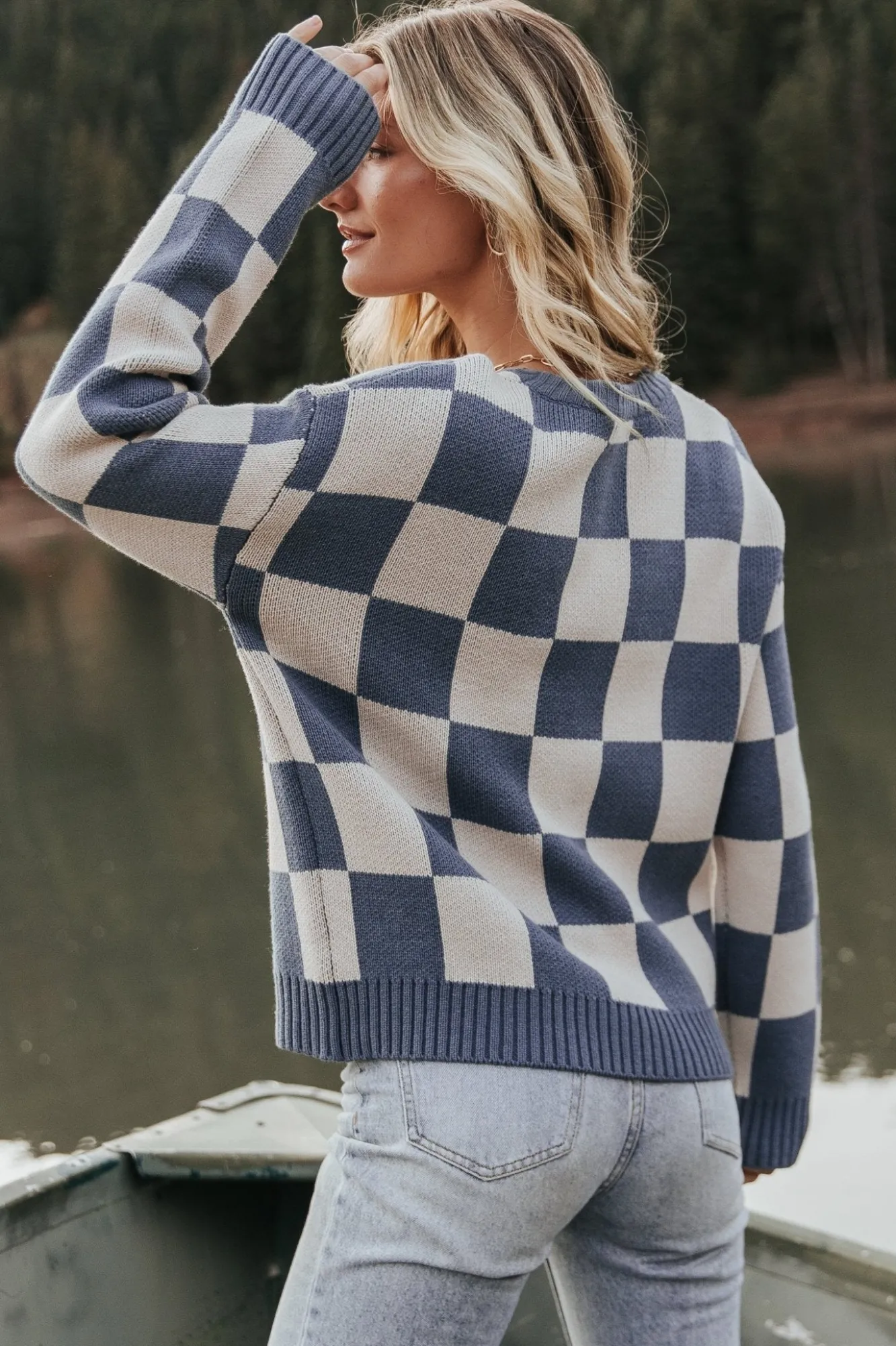 Baltic Born Quincy Checkered Sweater |