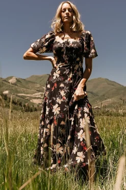 Baltic Born Raelynn Maxi Dress | Black Floral