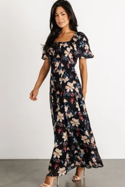 Baltic Born Raelynn Maxi Dress | Black Floral