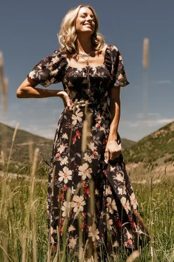 Baltic Born Raelynn Maxi Dress | Black Floral