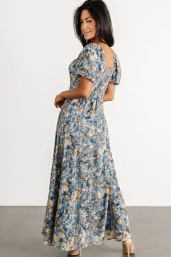 Baltic Born Raelynn Maxi Dress | Dusty Blue Floral