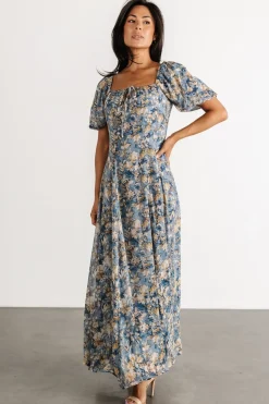 Baltic Born Raelynn Maxi Dress | Dusty Blue Floral