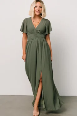 Baltic Born Ramona Maxi Dress | Dark Sage