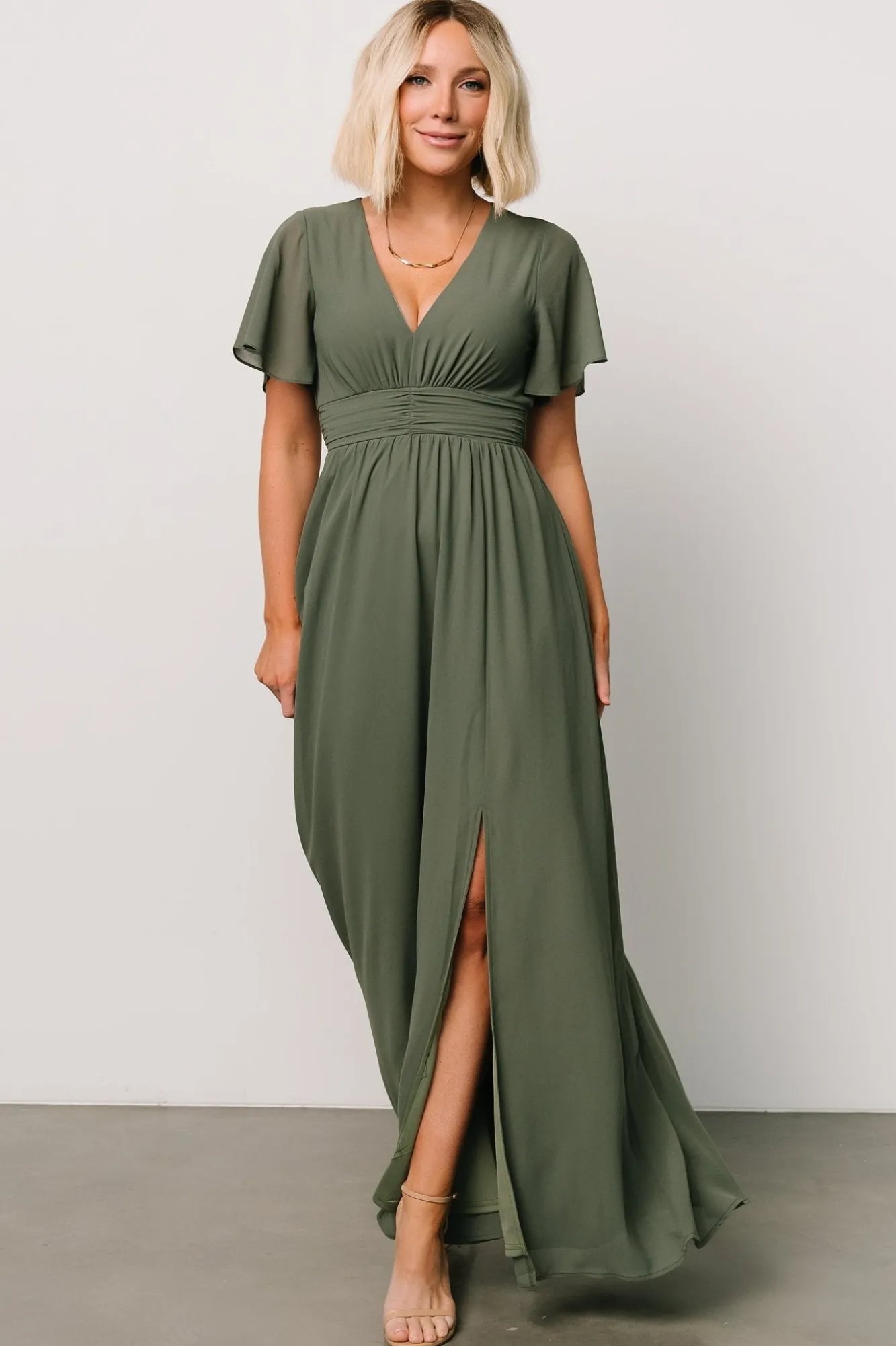 Baltic Born Ramona Maxi Dress | Dark Sage