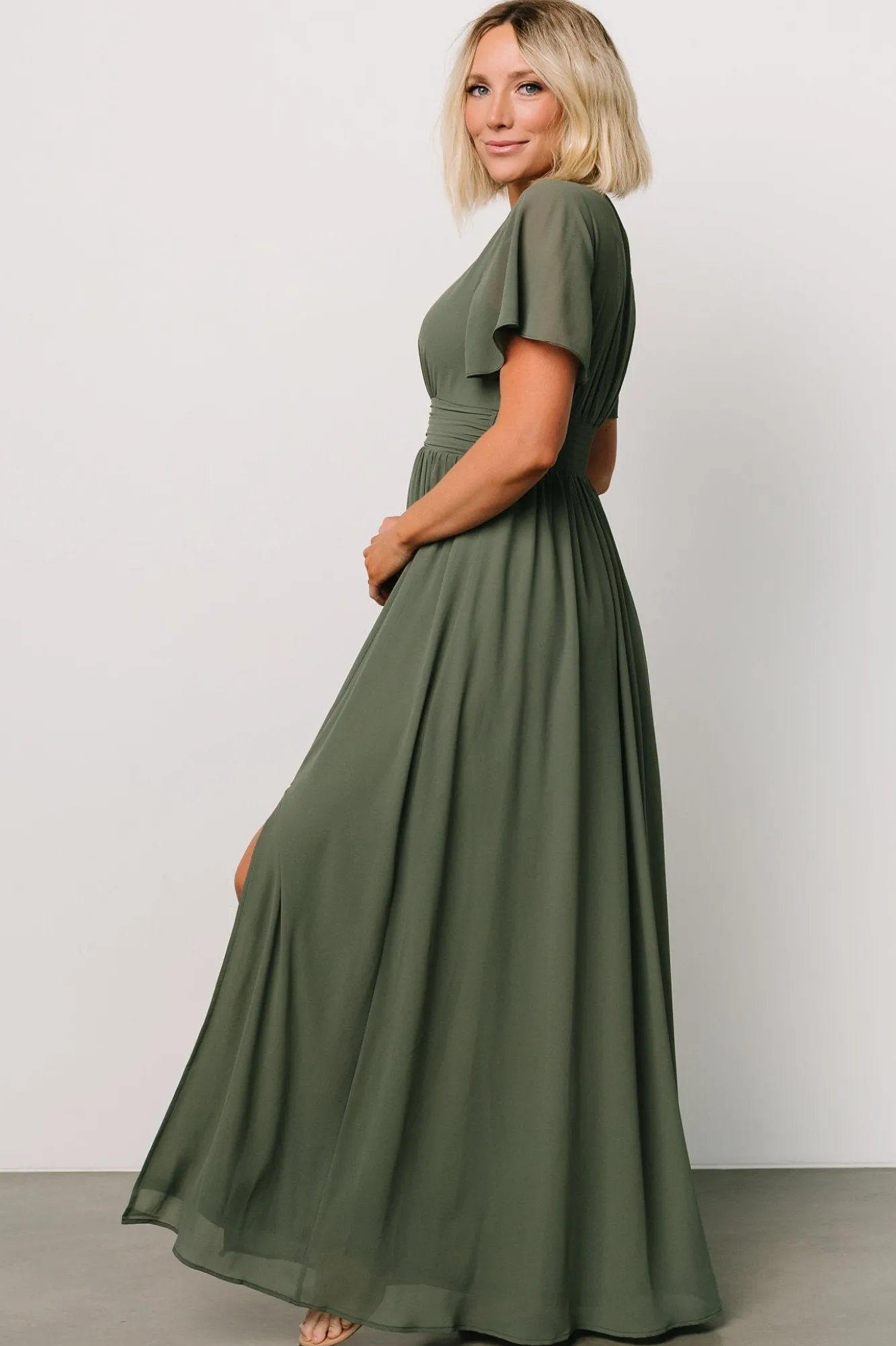Baltic Born Ramona Maxi Dress | Dark Sage