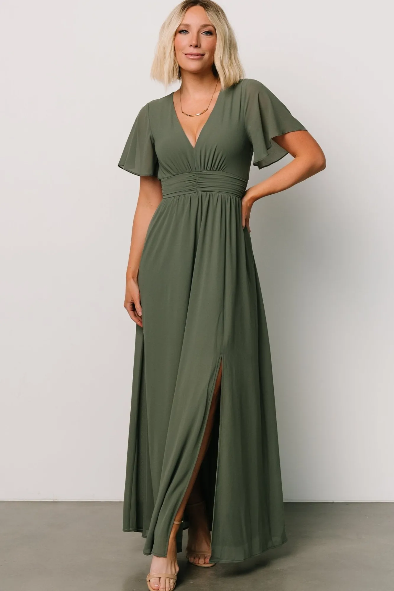 Baltic Born Ramona Maxi Dress | Dark Sage