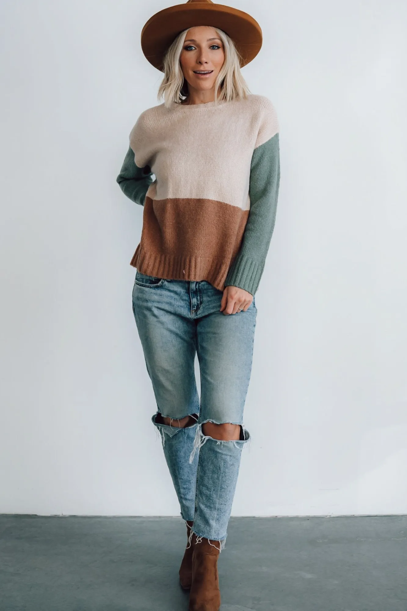 Baltic Born Randi Color Block Sweater |