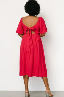 Baltic Born Raquel Back Tie Midi Dress |