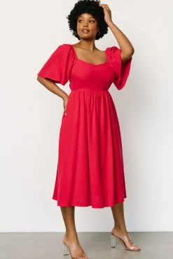 Baltic Born Raquel Back Tie Midi Dress |
