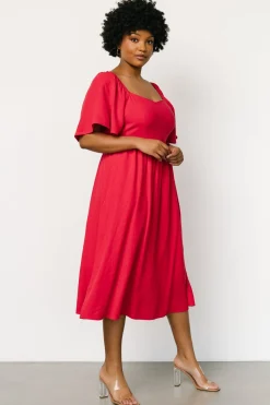 Baltic Born Raquel Back Tie Midi Dress |