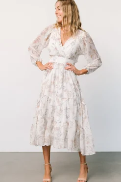 Baltic Born Raven Midi Dress | Off White Floral