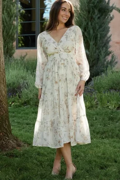 Baltic Born Raven Midi Dress | Off White Floral