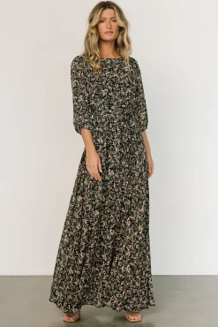 Baltic Born Rebecca Maxi Dress | Black Floral