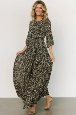 Baltic Born Rebecca Maxi Dress | Black Floral