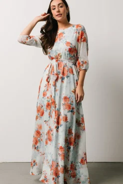 Baltic Born Rebecca Maxi Dress | Blue + Coral Blossom