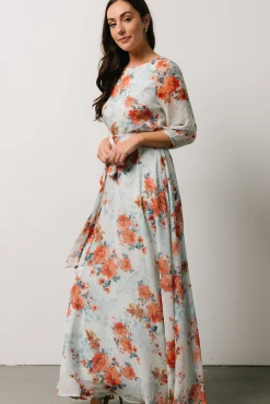 Baltic Born Rebecca Maxi Dress | Blue + Coral Blossom