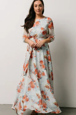 Baltic Born Rebecca Maxi Dress | Blue + Coral Blossom