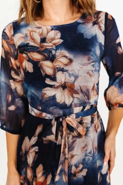 Baltic Born Rebecca Maxi Dress | Dark Blue Floral