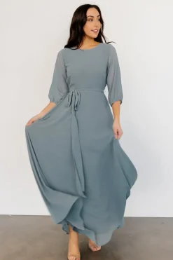 Baltic Born Rebecca Maxi Dress | Dusty Blue