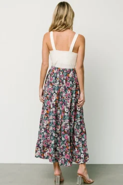 Baltic Born Reilly Maxi Skirt | Navy Flower Print