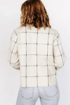 Baltic Born Remington Sweater | Ivory + Black