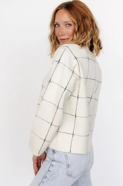 Baltic Born Remington Sweater | Ivory + Black