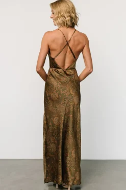 Baltic Born Reno Slip Maxi Dress | Brown + Olive