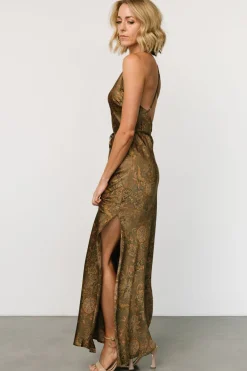 Baltic Born Reno Slip Maxi Dress | Brown + Olive