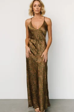 Baltic Born Reno Slip Maxi Dress | Brown + Olive