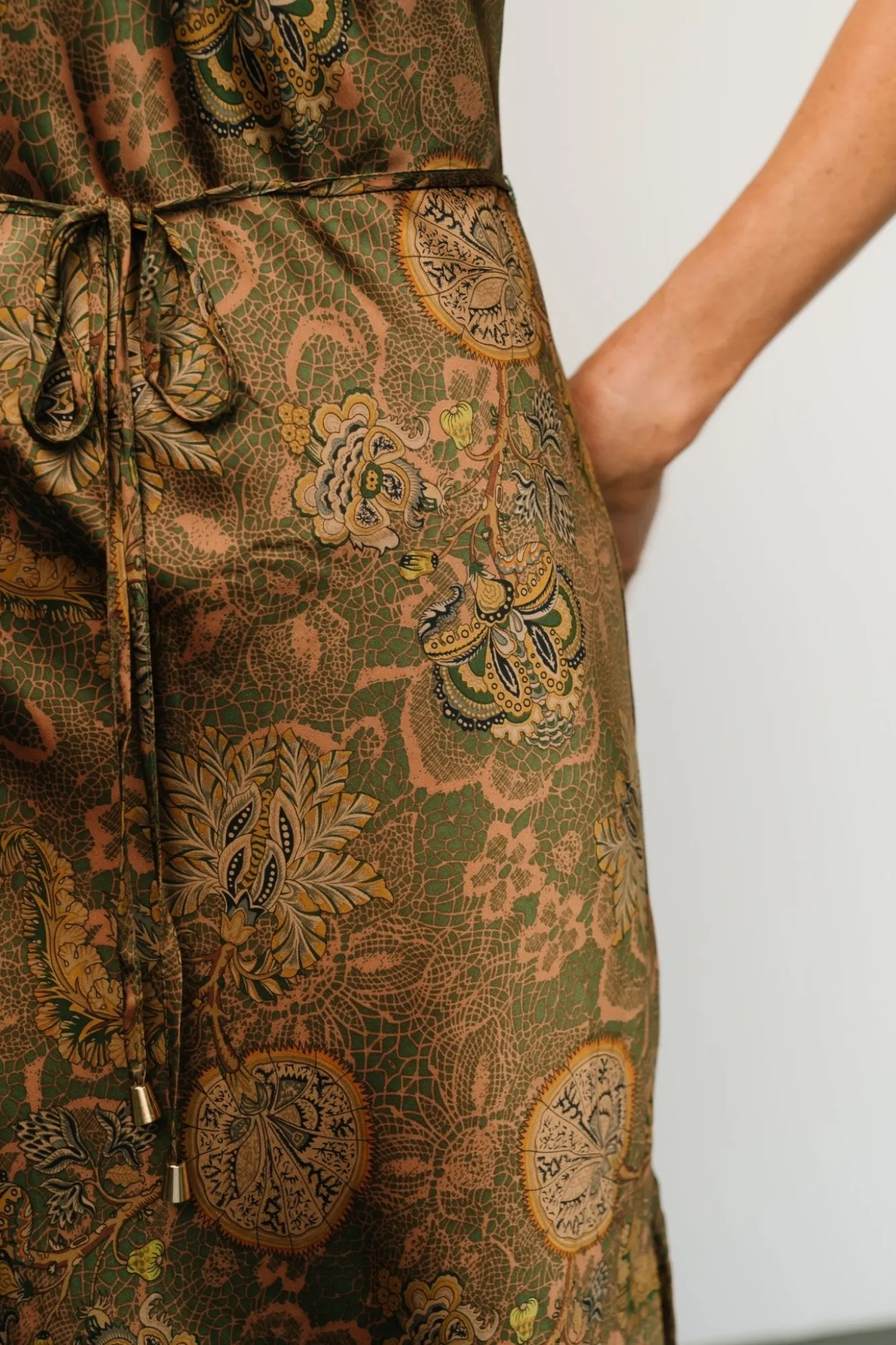 Baltic Born Reno Slip Maxi Dress | Brown + Olive