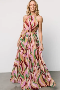 Baltic Born Rita Maxi Dress | Green Multi Print