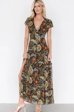 Baltic Born Riverwood Deep V Maxi Dress | Multi Floral