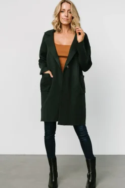Baltic Born Roland Long Jacket | Dark Green