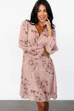 Baltic Born Rosalind Short Dress | Vintage Blush