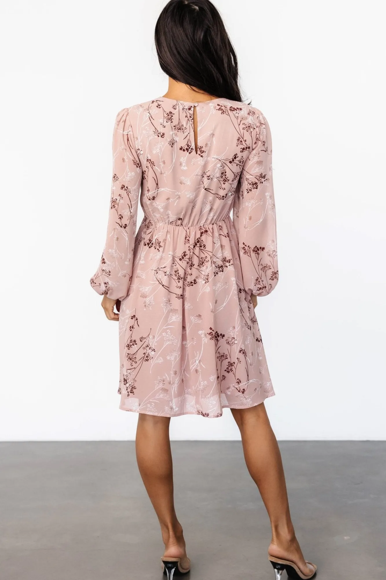 Baltic Born Rosalind Short Dress | Vintage Blush