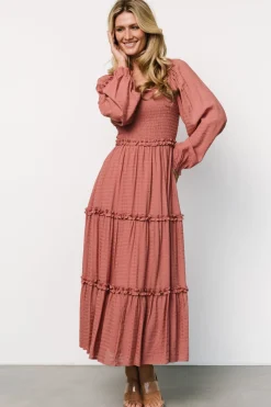 Baltic Born Rowan Tiered Dress | Vintage Rose