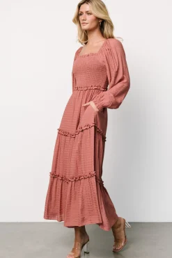 Baltic Born Rowan Tiered Dress | Vintage Rose