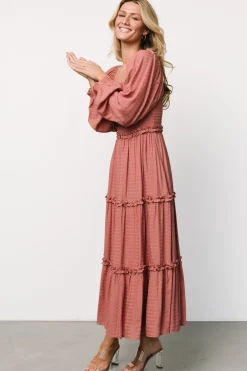 Baltic Born Rowan Tiered Dress | Vintage Rose